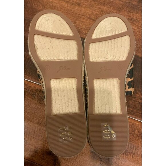 J. Crew Leopard Twist Espadrilles Slide Sandals, Size 9.5 (US), 39.5 (EUR) - Picture 5 of 5